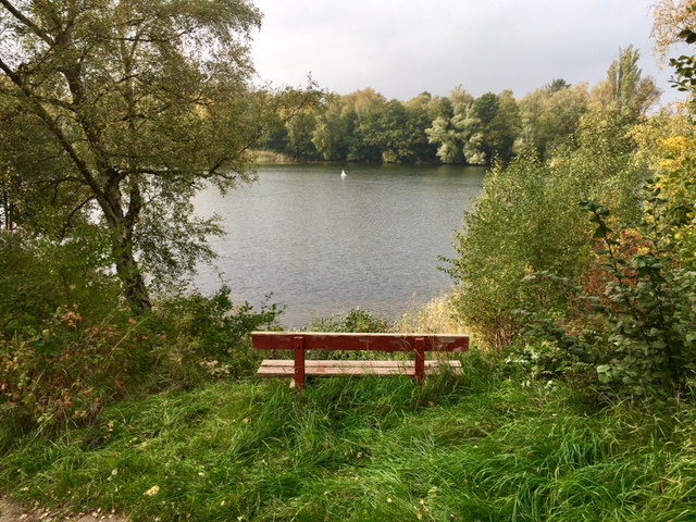 Dronningmølle sø - den røde bænk